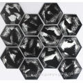 Черный с шестигранной кристалл мозаика